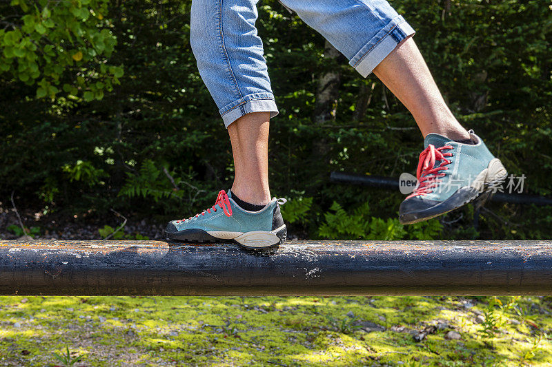 woman trying to find the balance